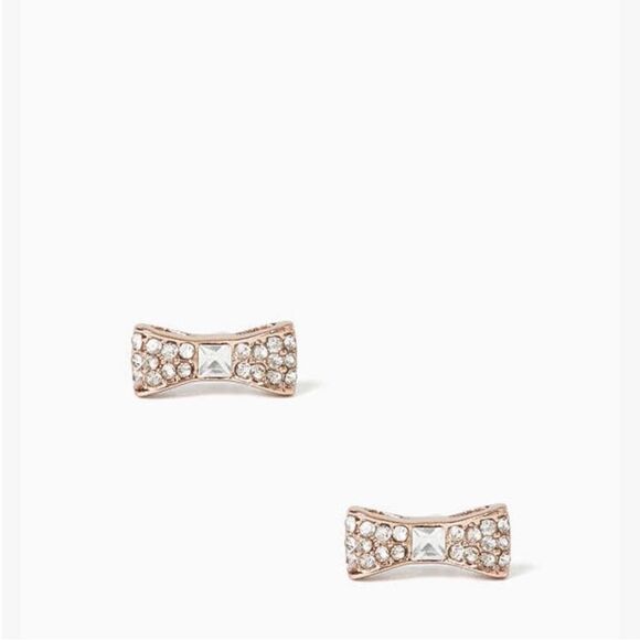 NWT Kate Spade Ready Set Bow Pave Bow Studs - Picture 2 of 4